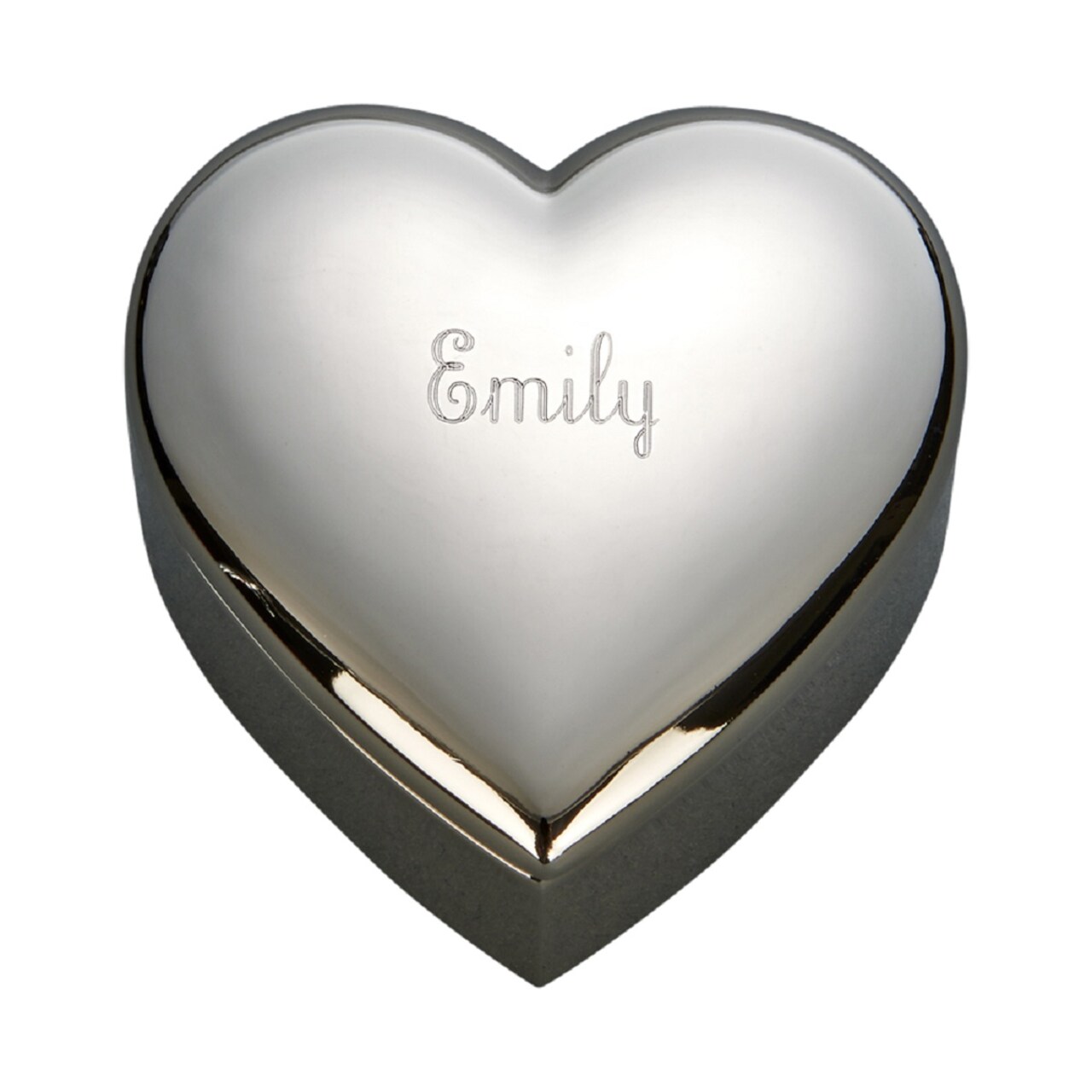 Contemporary Home Living 2.5" Gray and Silver Unique Heart-Shaped Jewelry Box